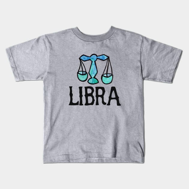 Libra scales Kids T-Shirt by bubbsnugg